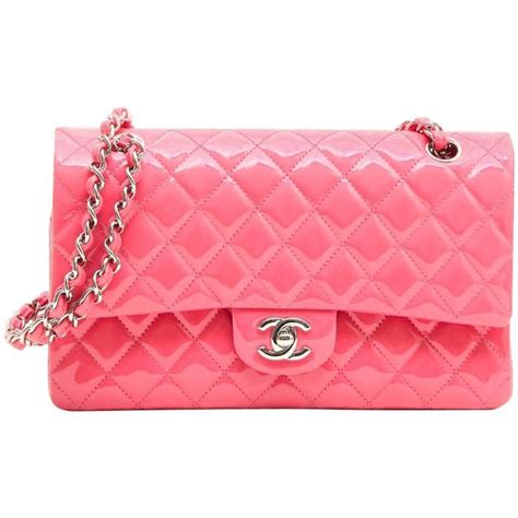 pink patent leather chanel purse|Chanel patent leather mini bag.